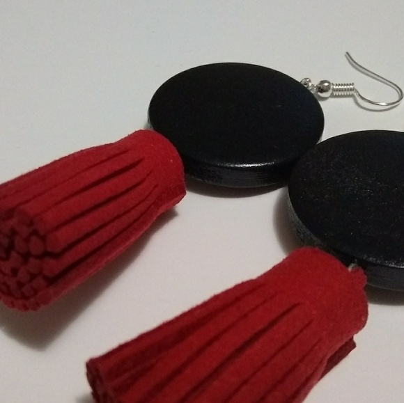 Hot Fine Cute Red Wine Elegant Tassel Earring - Picture 5 of 5